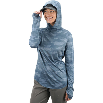 Women's Tactical Camo Hooded LS Performance Shirt