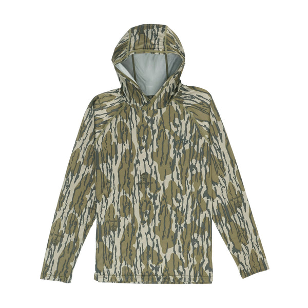 Youth Mossy Oak Hooded Performance Shirt