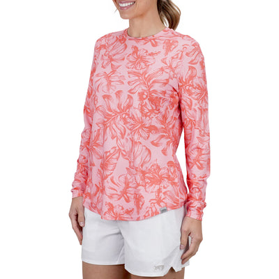 Women's Sandbar UVX LS Sun Protection Shirt | Soft Coral